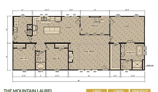 Creekside Series / The Mountain Laurel CS-3290 Layout 125166