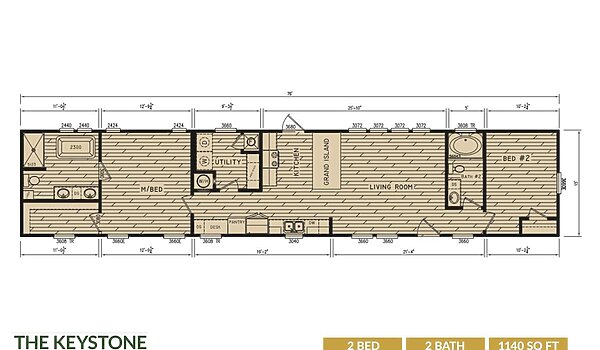 Creekside Series / The Keystone CS-1625-2 Layout 125167