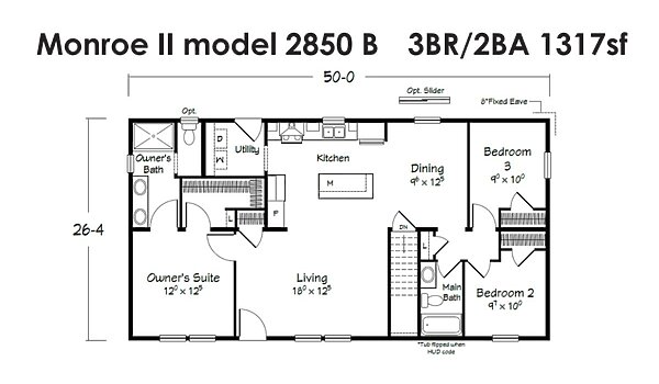 Evolution Series / Monroe II 2850B Layout 118498