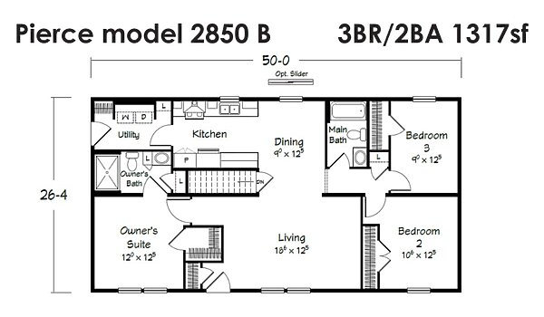 Evolution Series / Pierce 2850B Layout 118502
