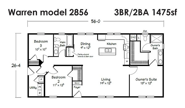 Evolution Series / Warren 2856 Layout 118513