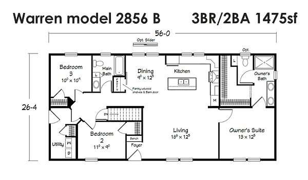 Evolution Series / Warren 2856B Layout 118514