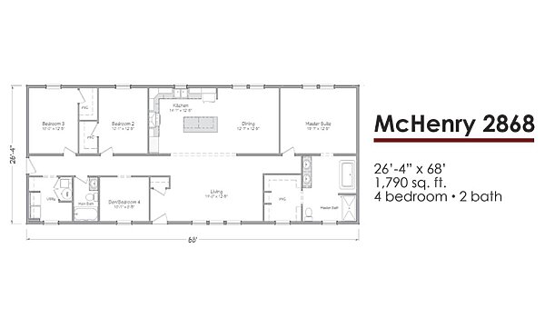 Liberty Series 28-Wide / McHenry 2868 Layout 118544