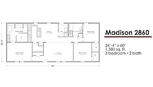 Liberty Series 28-Wide / Madison 2860 Layout 118552
