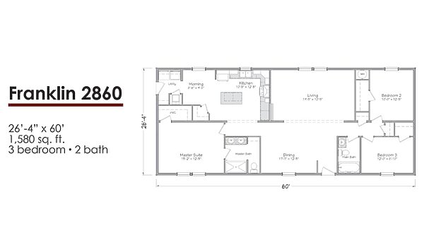Liberty Series 28-Wide / Franklin 2860 Layout 118554