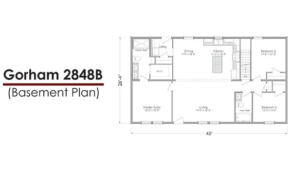 Liberty Series 28-Wide / Gorham 2848B Layout 118565