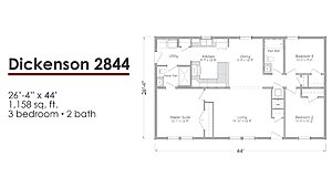 Liberty Series 28-Wide / Dickenson 2844 Layout 118566