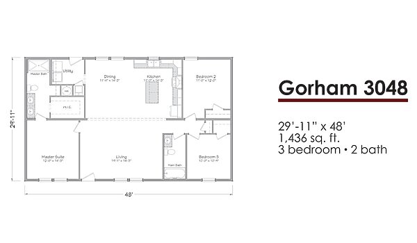 Liberty Series 30-Wide / Gorham 3048 Layout 118572
