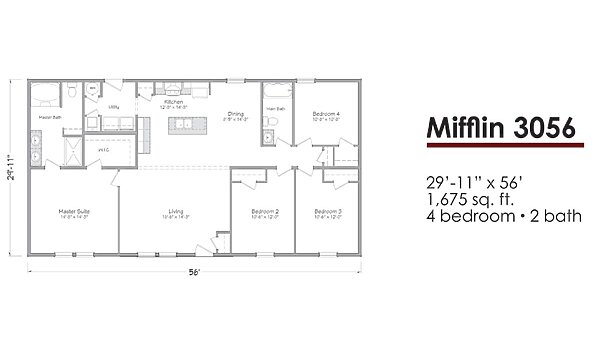 Liberty Series 30-Wide / Mifflin 3056 Layout 118580