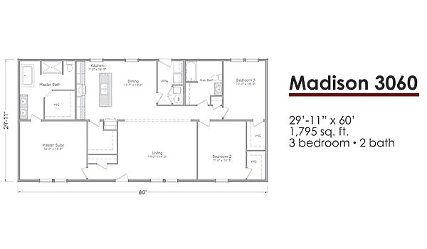 Liberty Series 30-Wide / Madison 3060 Layout 118584