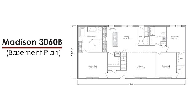 Liberty Series 30-Wide / Madison 3060B Layout 118585