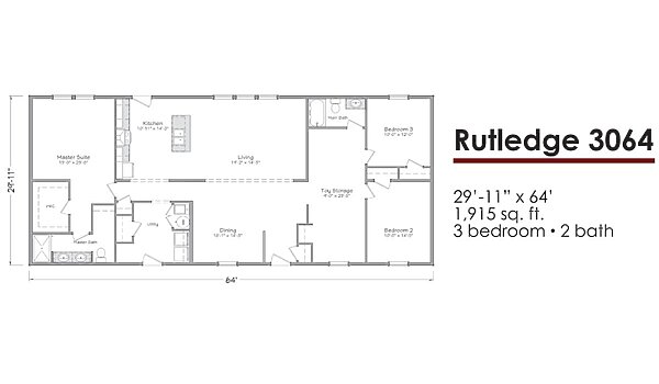 Liberty Series 30-Wide / Rutledge 3064 Layout 118588