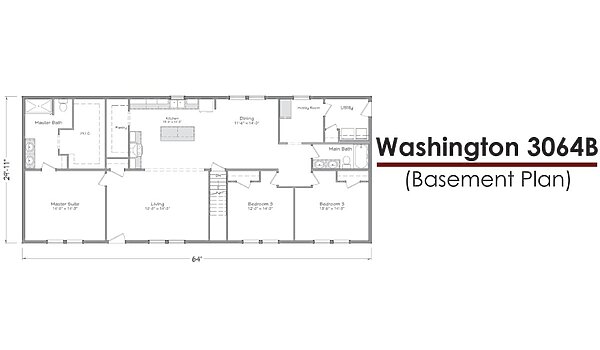 Liberty Series 30-Wide / Washington 3064B Layout 118591