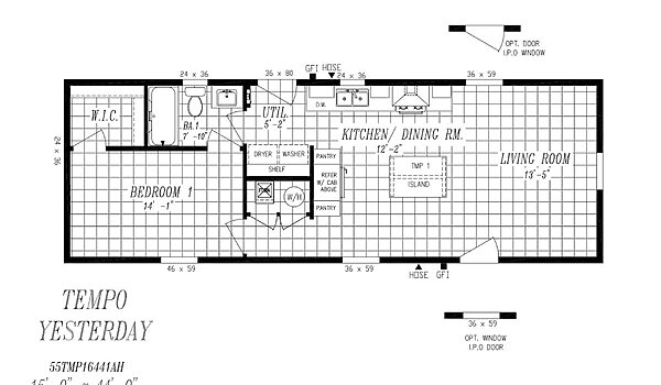 Tempo / Yesterday 55TMP16441AH Layout 84059