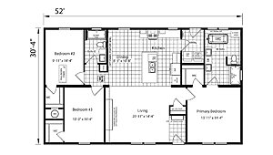 Champion Homes Collection / Cameron II 3256-04 Layout 127473