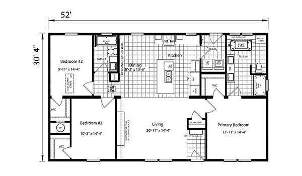 Champion Homes Collection / Cameron II 3256-04 Layout 127473