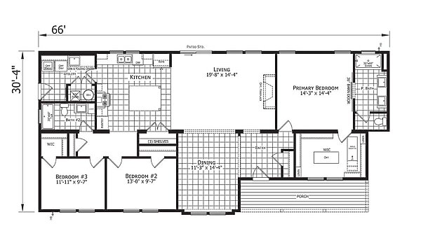 Champion Homes Collection / Montgomery 3266 Layout 127495