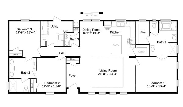 Solitaire Doublewide / ST28643A Layout 87286