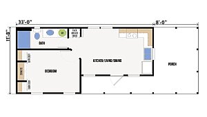 Park Model and Tiny Homes / The Lanny Layout 91296
