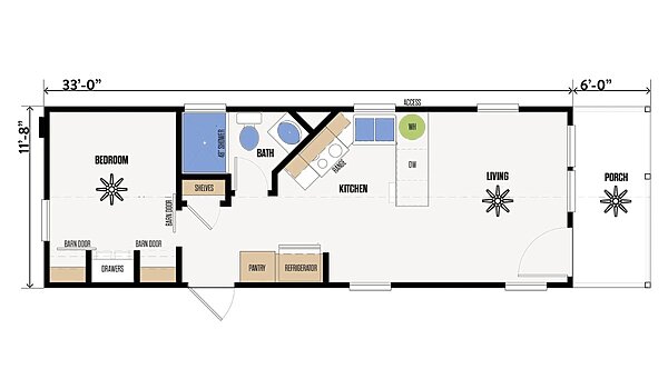 Park Model and Tiny Homes / The Darrel Layout 91312
