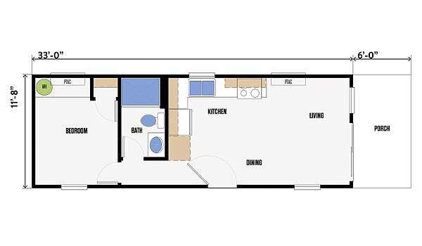 Park Model and Tiny Homes / The Jackson Layout 91318