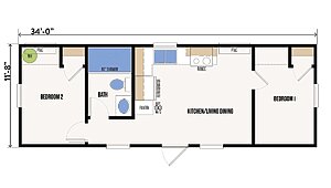 Park Model and Tiny Homes / The Terra Layout 91326