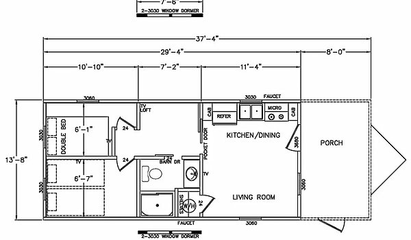 Tiny Homes / Firefly Meadows 4B 102 Layout 92342