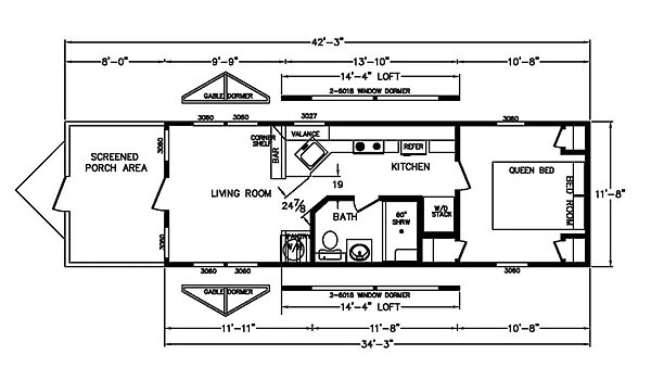 Tiny Homes / Whispering Pines 4B 100 Layout 92360