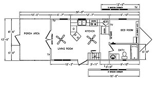 Tiny Homes / Evergreen Cottage 4B 105 Layout 92378