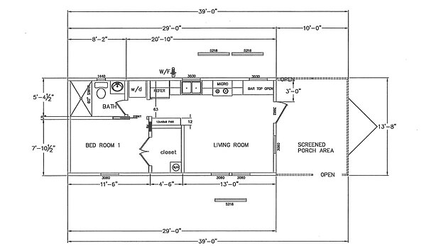 Tiny Homes / Trailhead 4B 126 Layout 92456