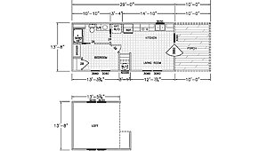Tiny Homes / Meadowbrook 4B 130 Layout 92464