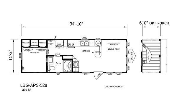 Park Model RV / APS-528 Layout 96454
