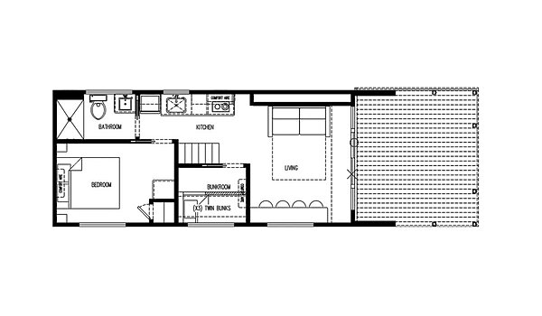 Great Outdoor Cottages / A-Frame 2300-L Layout 121748