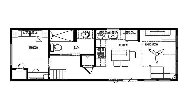 Great Outdoor Cottages / Escape 200-L Layout 121819