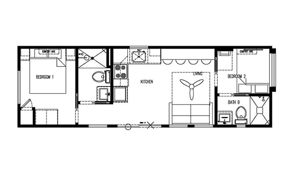 Great Outdoor Cottages / Harbor 215-L-G3 Layout 121826