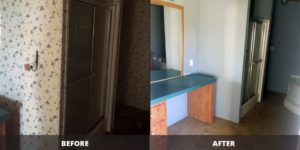 Used Mobile Home Refurbishment Before & After