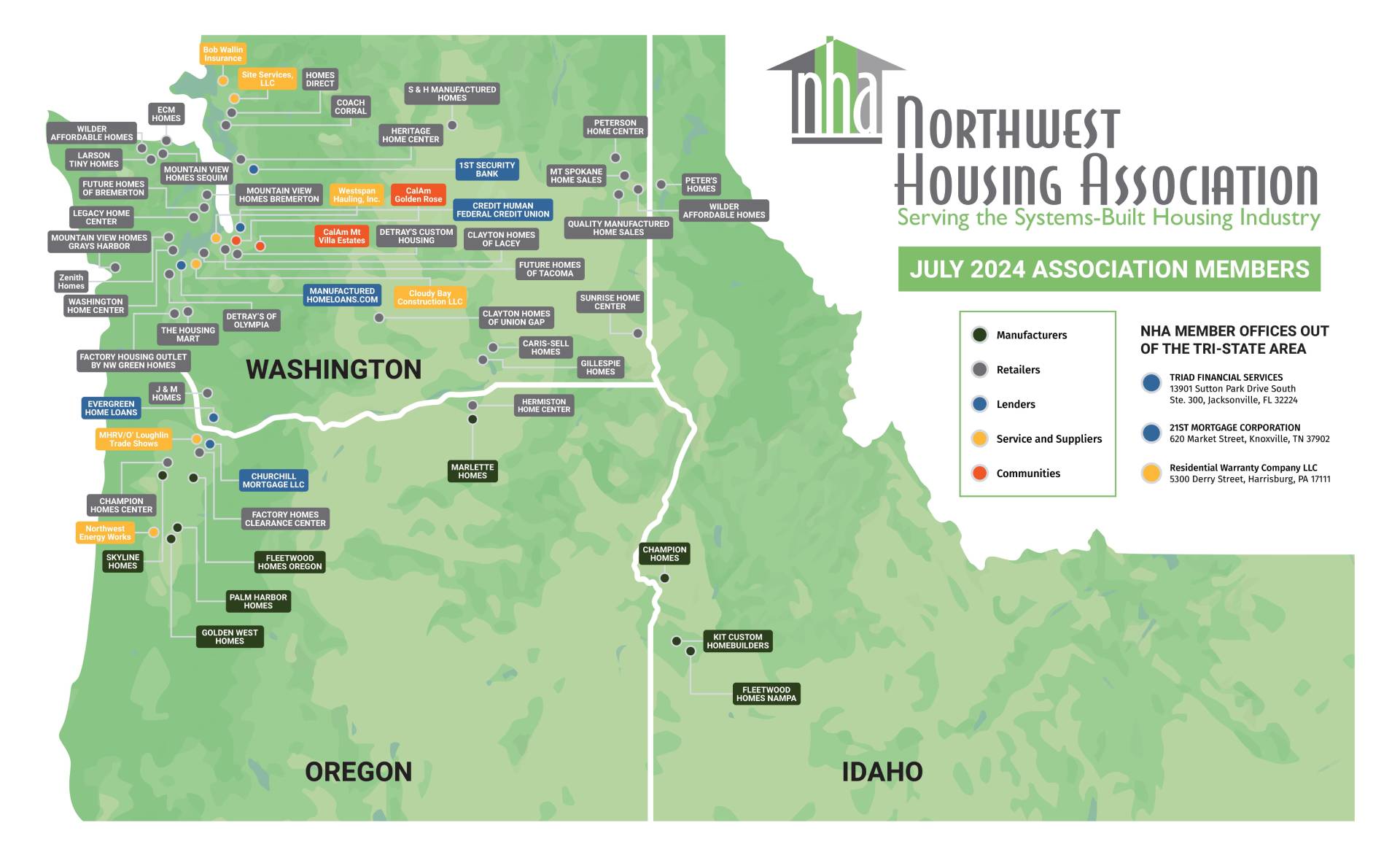 Browse Northwest Housing Association's Member Directory