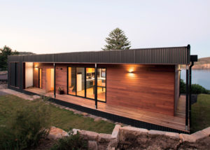 Exterior photo of a contemporary style modular home
