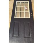 36 x 80 Brown 9 Lite Door with Clay Trim and FVS