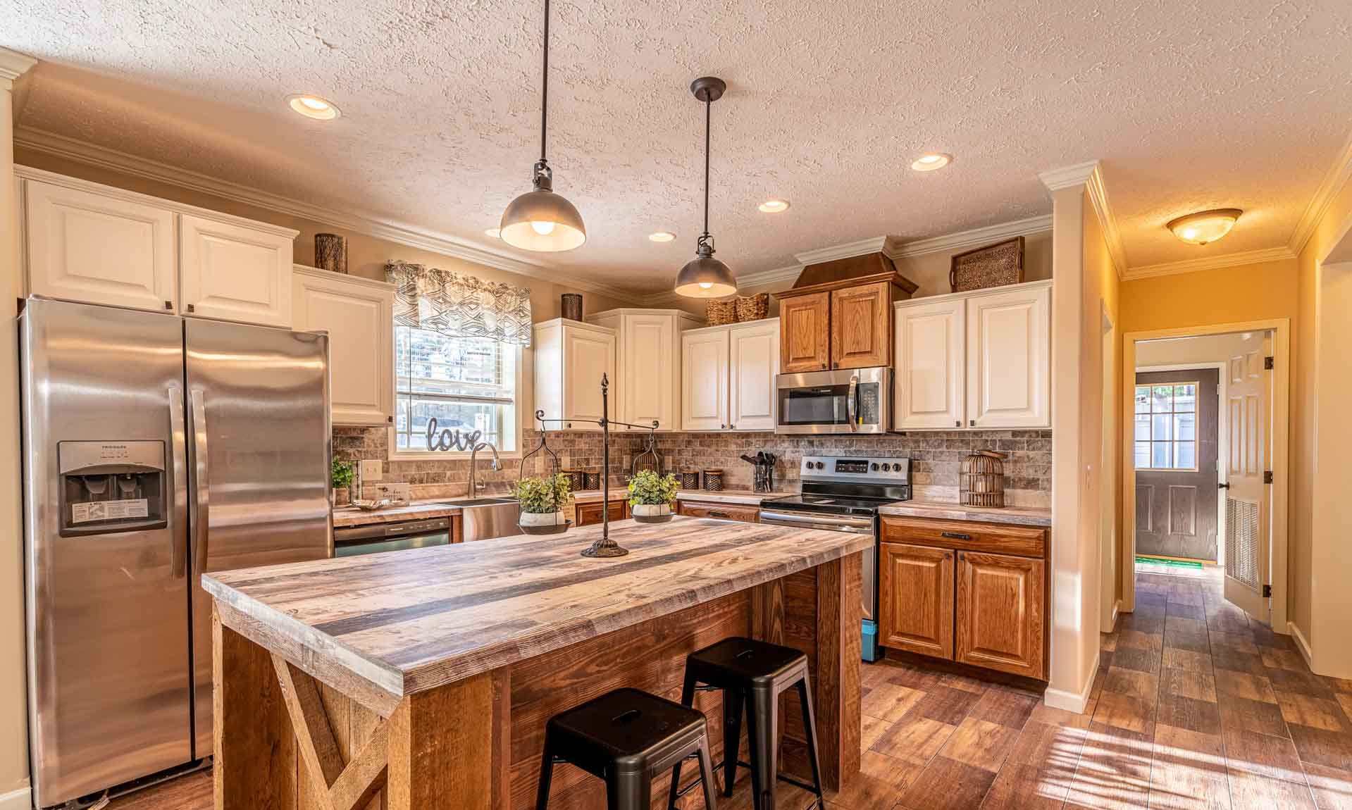 Interior photo of a modular home kitchen
